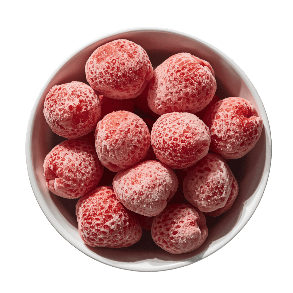 Frozen strawberries · 95% whole grade