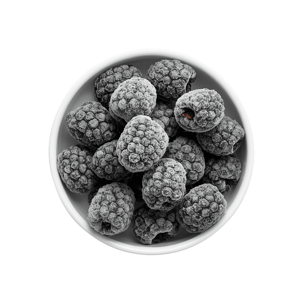 Bulk IQF frozen black mulberries